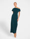 Xanthe Draped Neck Midi Dress